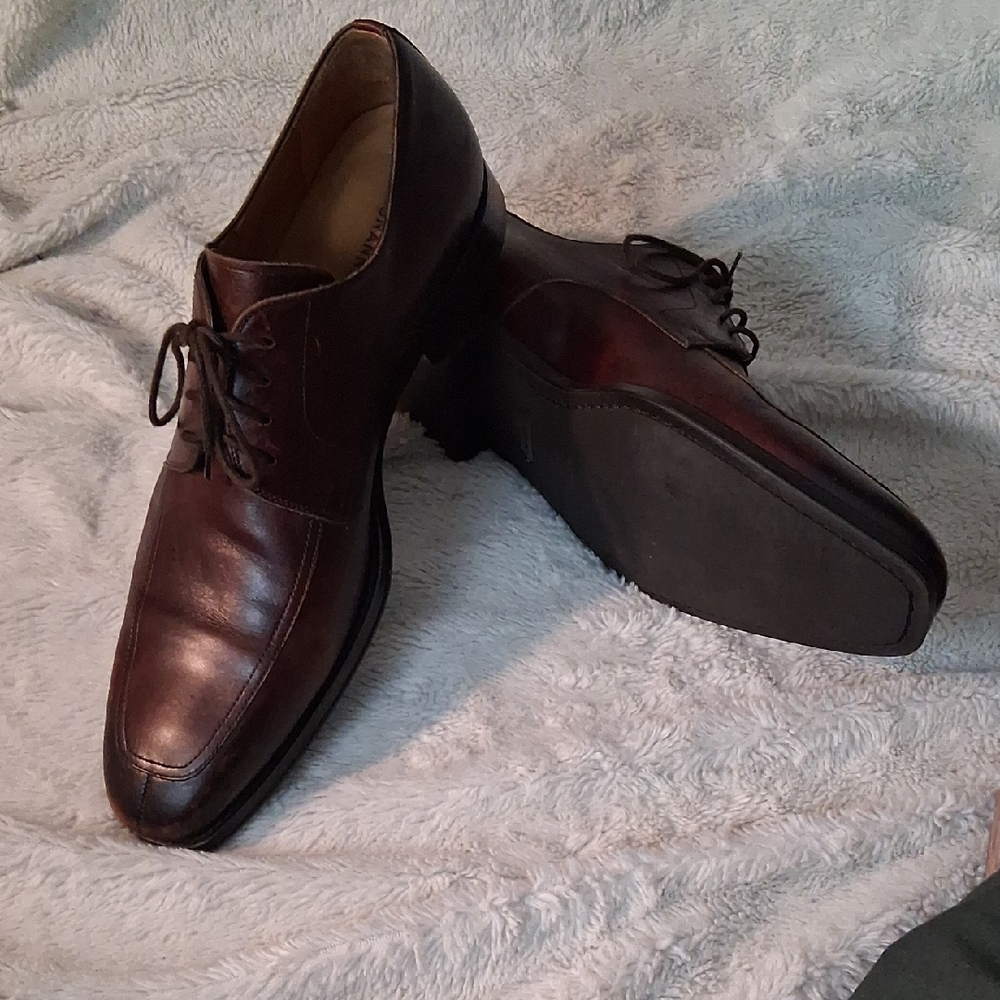 Magnanni Dark Brown Leather Oxfords